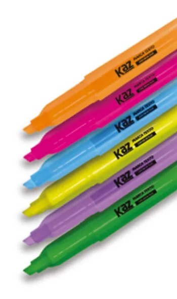 CANETA MARCA TEXTO KAZ NEON PLUS